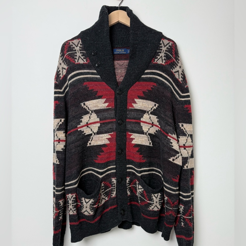 Polo Ralph Lauren Aztec print knit sweater